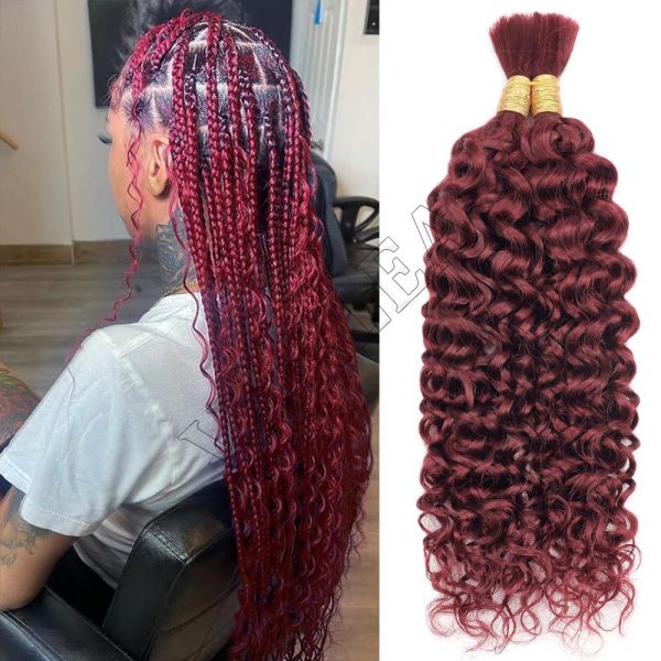 99J Curly Human Braiding Hair Bulk